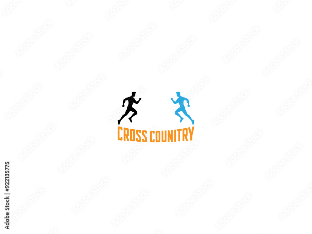 Fototapeta premium cross country logo design