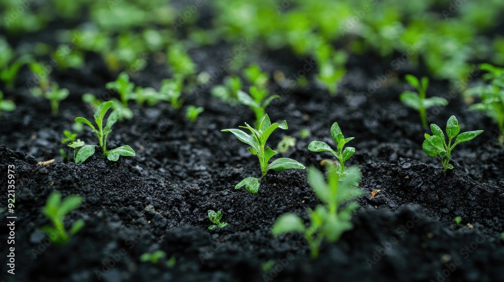 Broadleaf Weeds: Closeup of Green Weeds in Garden Soil - Gardening to Control Wild Plants Broadleaf Weeds: Closeup of Green Weeds in Garden Soil - Gardening to Control Wild Plants
