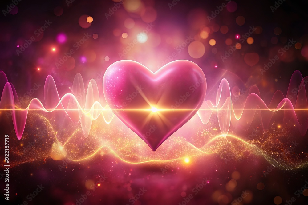 Enchanted Heartbeat: Serene, ethereal, pink, warm glow, beating heart Enchanted Heartbeat: Serene, ethereal, pink, warm glow, beating heart