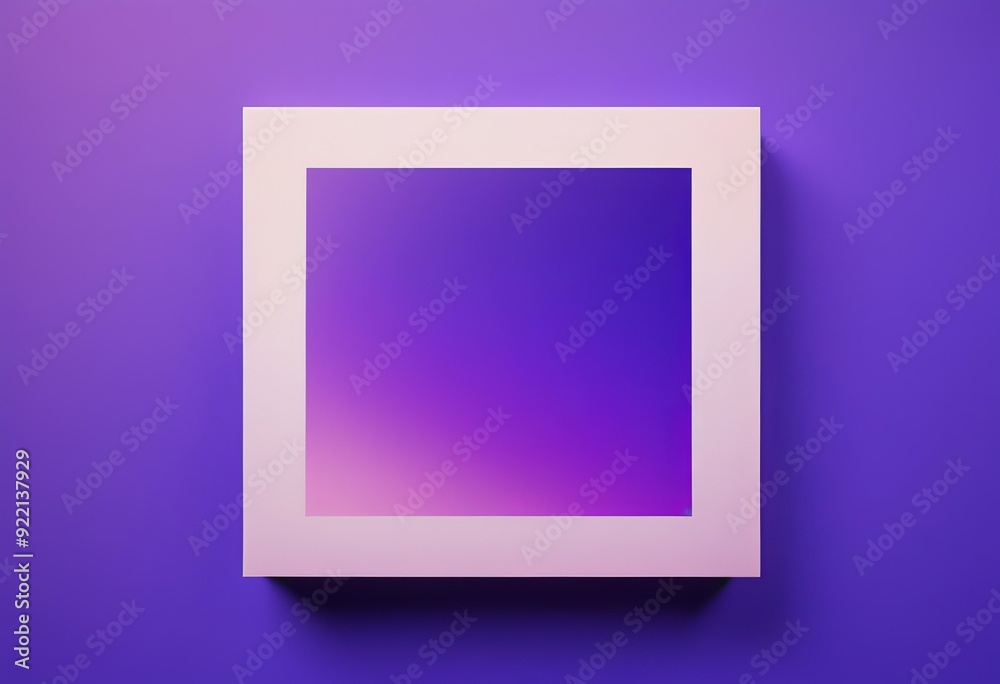 A glowing, neon-colored square shape A glowing, neon-colored square shape