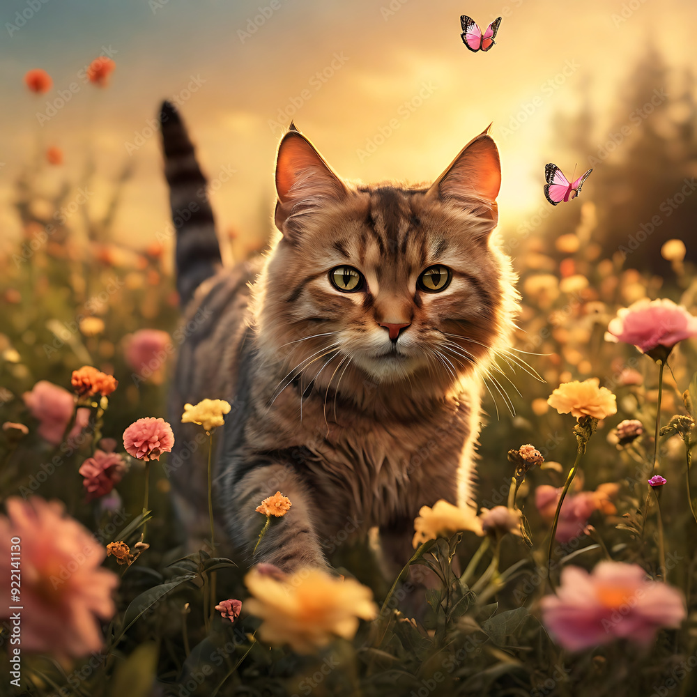 Obraz premium Cat Generative AI