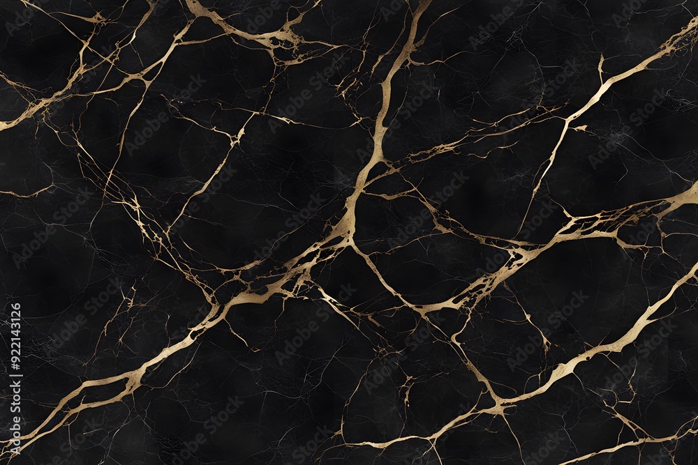 A classic black marble design with subtle gold veining, AI Generated A classic black marble design with subtle gold veining, AI Generated