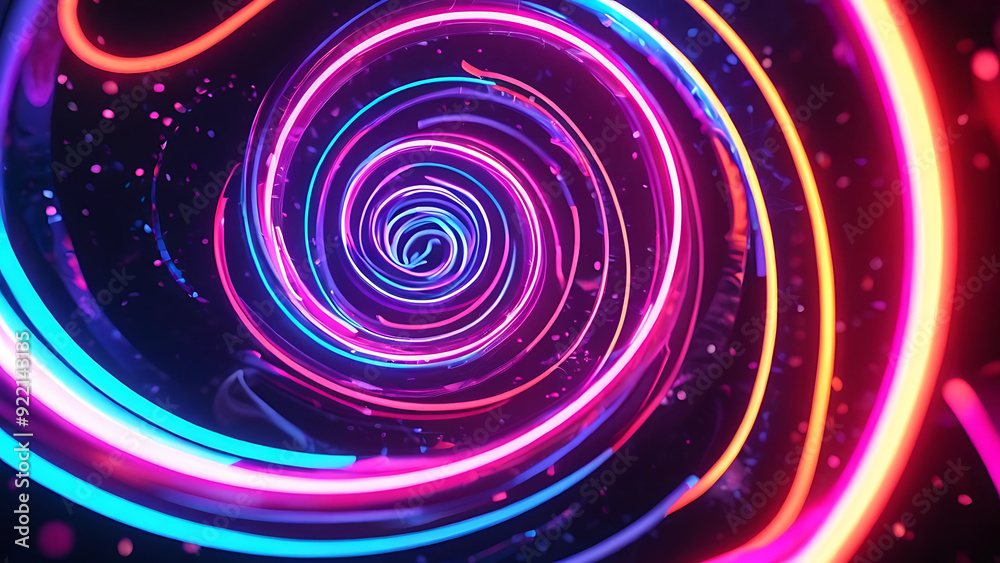 Neon spiral animation
Neon spiral animation