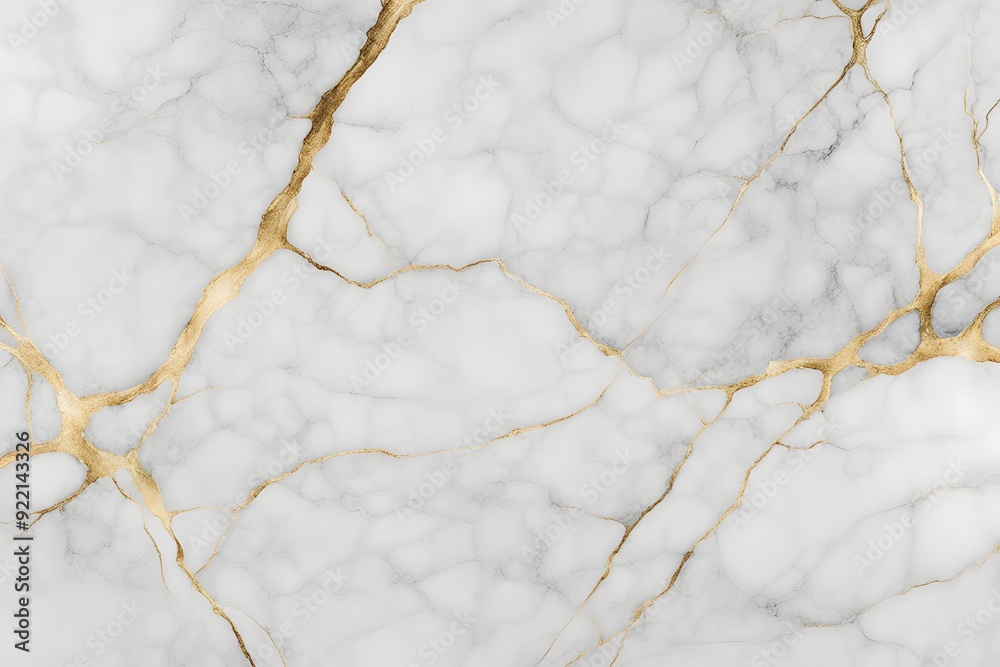 A classic white marble pattern with subtle gold veining, AI Generated A classic white marble pattern with subtle gold veining, AI Generated
