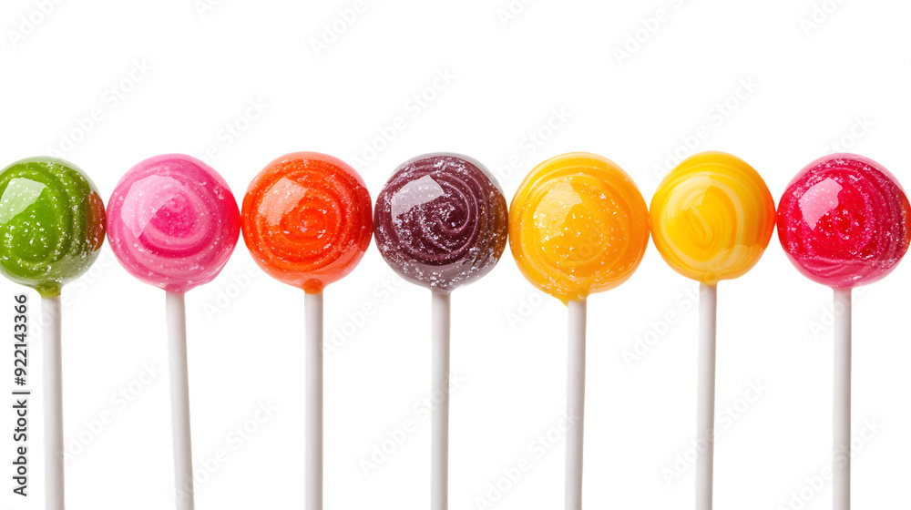 Set of lollipops, different colors Set of lollipops, different colors