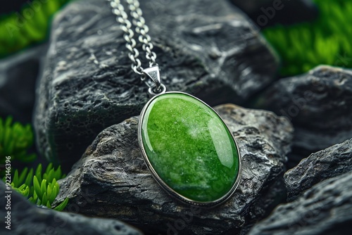 ai generative jade amulet necklace