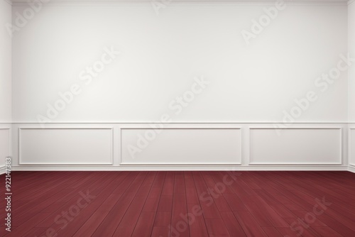 Empty maroon room interior floor flooring indoors.