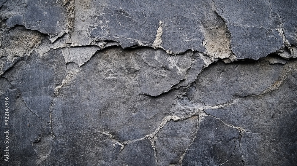 Fototapeta premium Textured Dark Slate Wall
