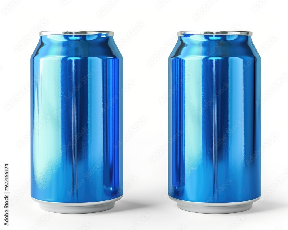 Blank Can. Aluminium Beer Can Isolated on White Background Blank Can. Aluminium Beer Can Isolated on White Background