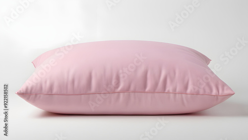 pink pillow isolated on white background