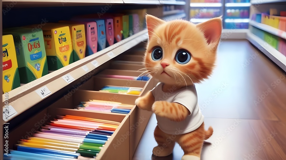adorable cartoon orange kitten for animation project adorable cartoon orange kitten for animation project