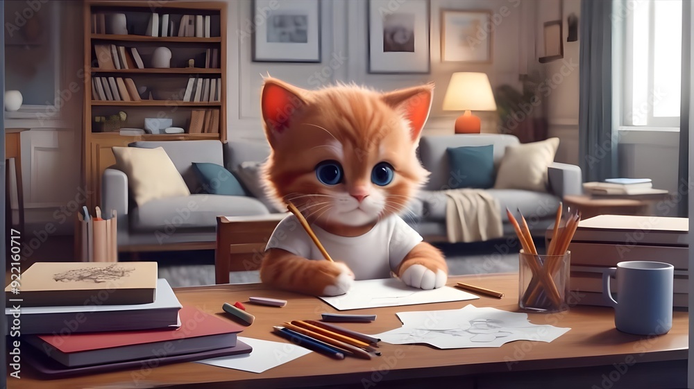 cute and playful orange kitten for cartoon cute and playful orange kitten for cartoon