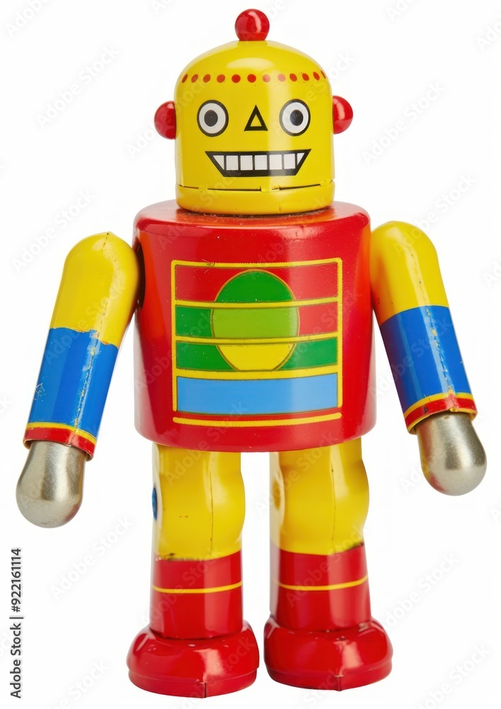 Fototapeta premium Colorful vintage toy robot