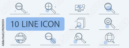 Magnifying glass, search, analysis, eye, document review, global search, research, inspection, information, tech, digital, online, technology, data, search tool.