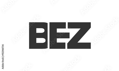Free Download BEZ logo design template with strong and modern bold text. Initial based vector logotype featuring simple and minimal typography. Trendy company identity. - GFXLoad