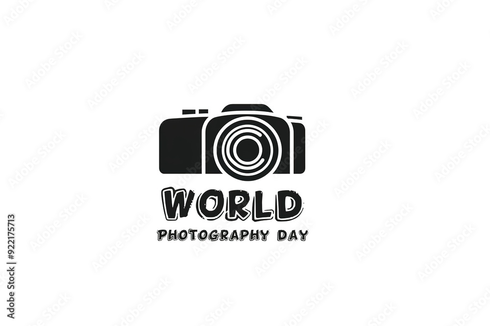 World Photography Day with World Map Background, photographer taking photo. World Photography Day social media banner and instagram banner post design
