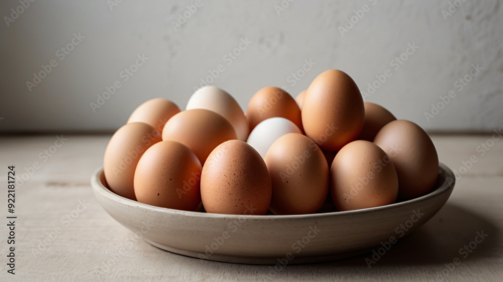 Chicken egg pile on a background, healthy eating concept Chicken egg pile on a background, healthy eating concept