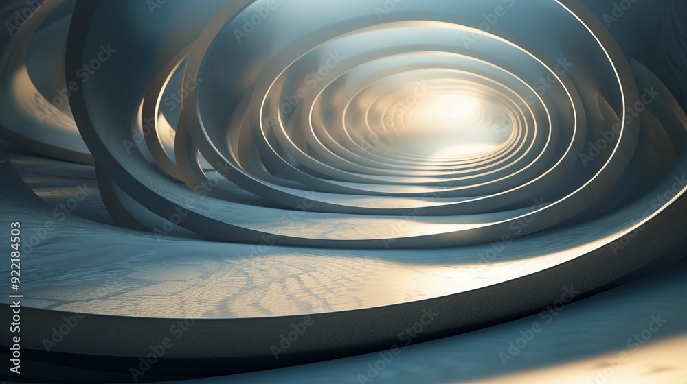Fototapeta premium Overlapping circular layers form a rich tapestry that evokes depth and complexity within an abstract realm.