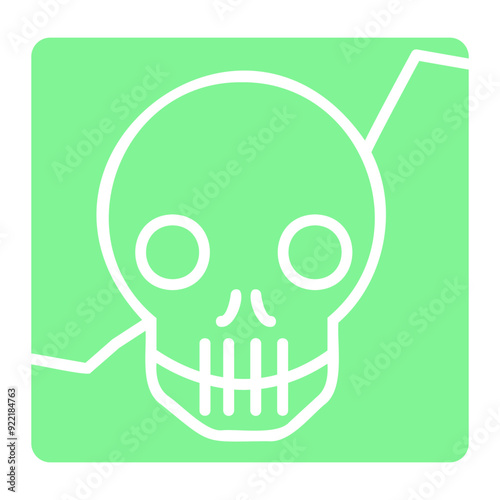 Death Chart Glyph Fill Icon