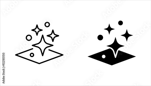 clean surface icon set, easy cleaning,  for mobile concept and web design. vector illustration on white background