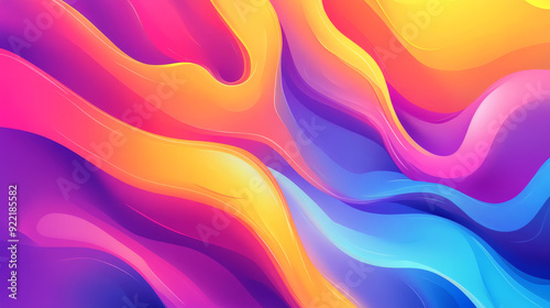 vector illustration Abstract color paint background with banner design elements. 