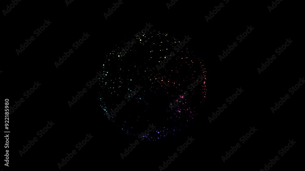 Abstract colored lines against black background Abstract colored lines against black background
