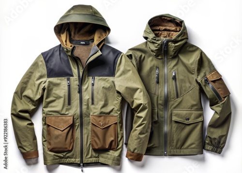 Survivalist Haven: Rugged, utilitarian, shades of olive, tan, black; practical, functional