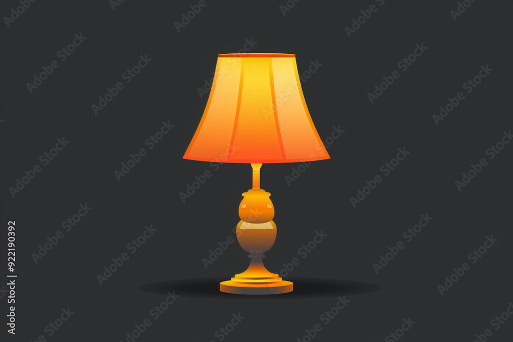 table lamp vector icon on white background table lamp vector icon on white background