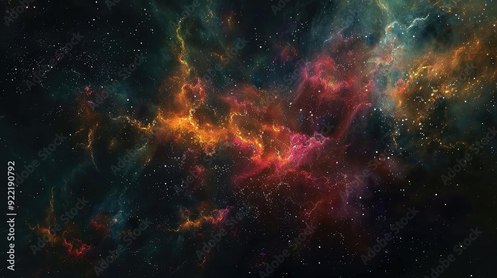 Vibrant cosmic nebula with swirling colors and starry background, evoking a sense of wonder and the vastness of space. Vibrant cosmic nebula with swirling colors and starry background, evoking a sense of wonder and the vastness of space.