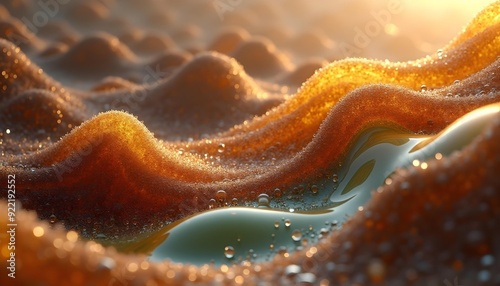 close up of anemone futuristic texture