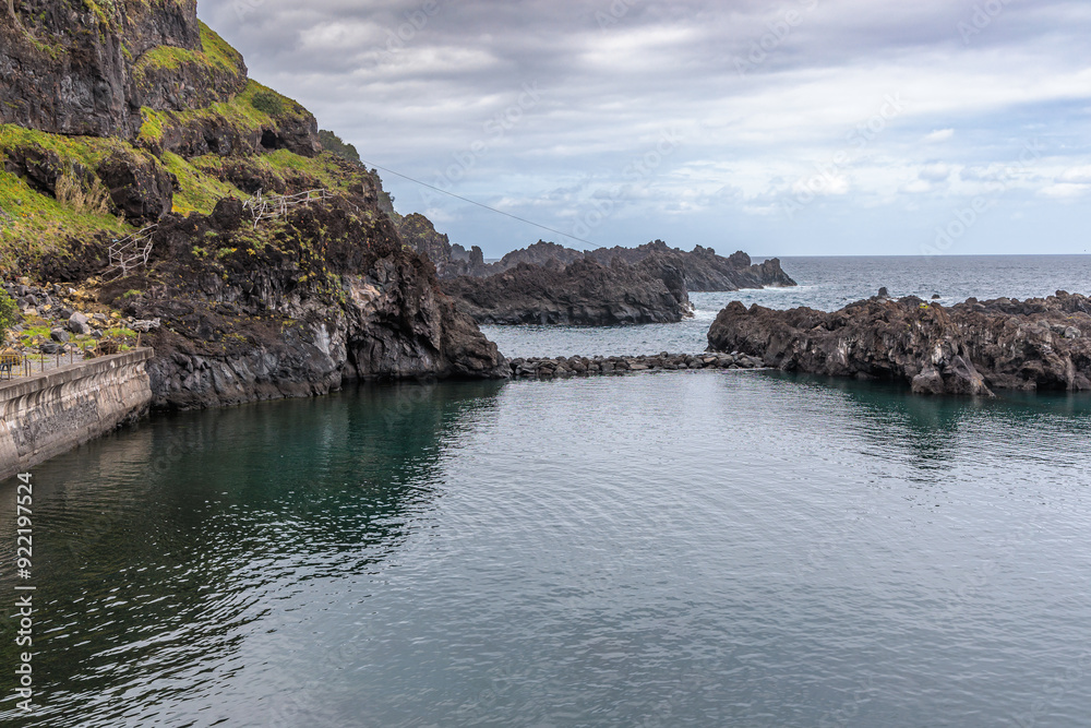 A natural swimming pool in Seixal, Madeira Island