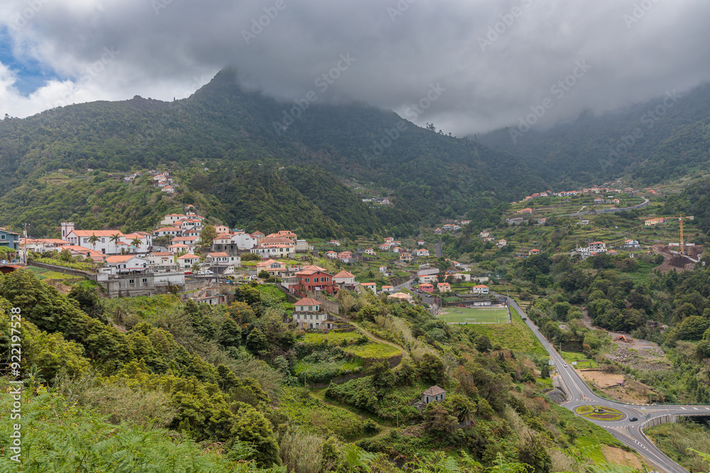 Views of the city of Boaventura and its surroundings on the island of Madeira