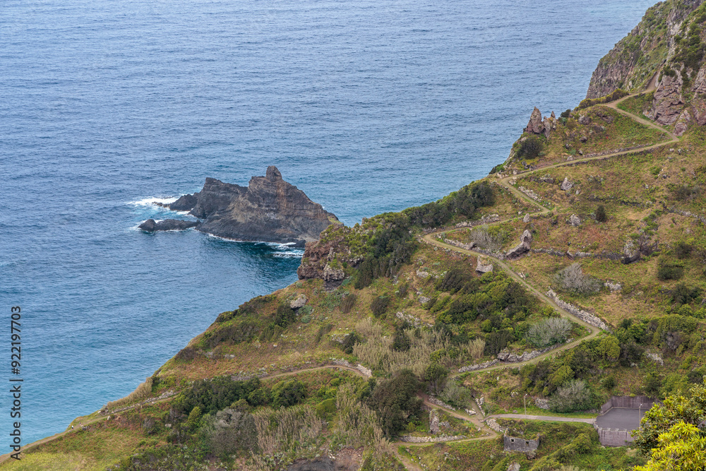 Views of the city of Boaventura and its surroundings on the island of Madeira