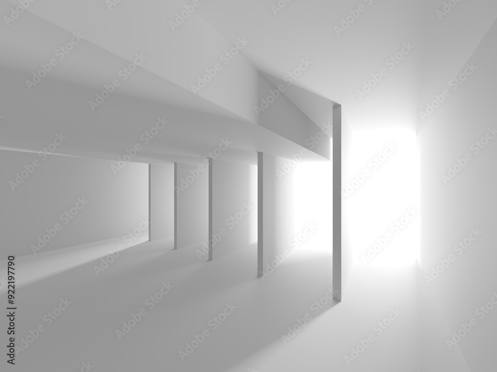 custom made wallpaper toronto digitalMinimalistic room space. White clean empty architecture interior