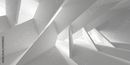 White elegant empty space.  White wall room background. Abstract interior