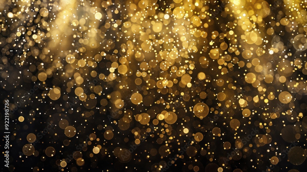 Golden Bokeh Lights Abstract Background Golden Bokeh Lights Abstract Background
