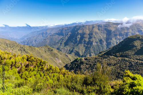 Obraz na płótnie Landscape on the high plateaus of the Madeira mountain range w salonie