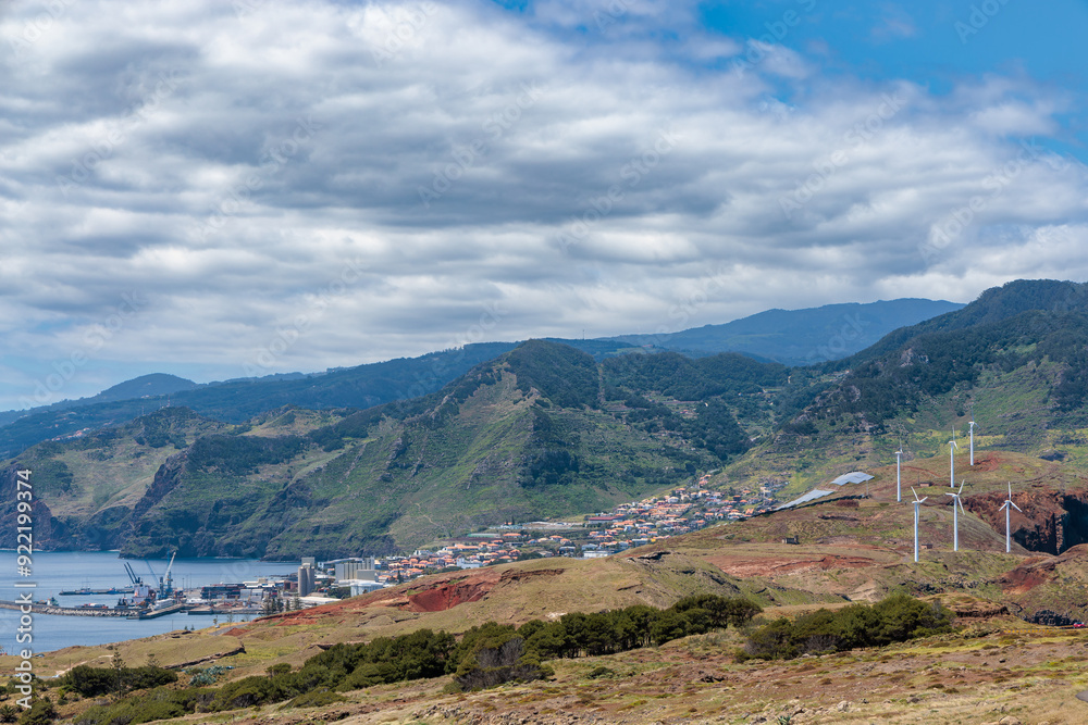Landscape around Canical viewpoint on Madeira island