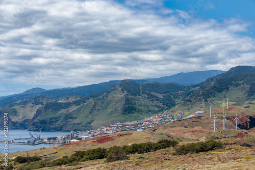 Obraz na płótnie Landscape around Canical viewpoint on Madeira island w salonie