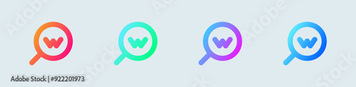 Keyword line icon in gradient colors. Optimization signs vector illustration. Free Download Keyword line icon in gradient colors. Optimization signs vector illustration. - GFXLoad
