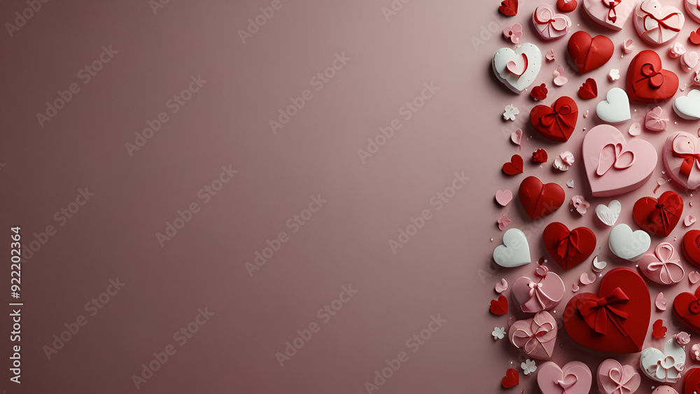 Romantic and Elegant Design Perfect for Celebrating Love, Beautiful Hearts Image for Valentine's Day. Romantic and Elegant Design Perfect for Celebrating Love, Beautiful Hearts Image for Valentine's Day.