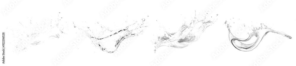 Water splash png cut out element set Water splash png cut out element set