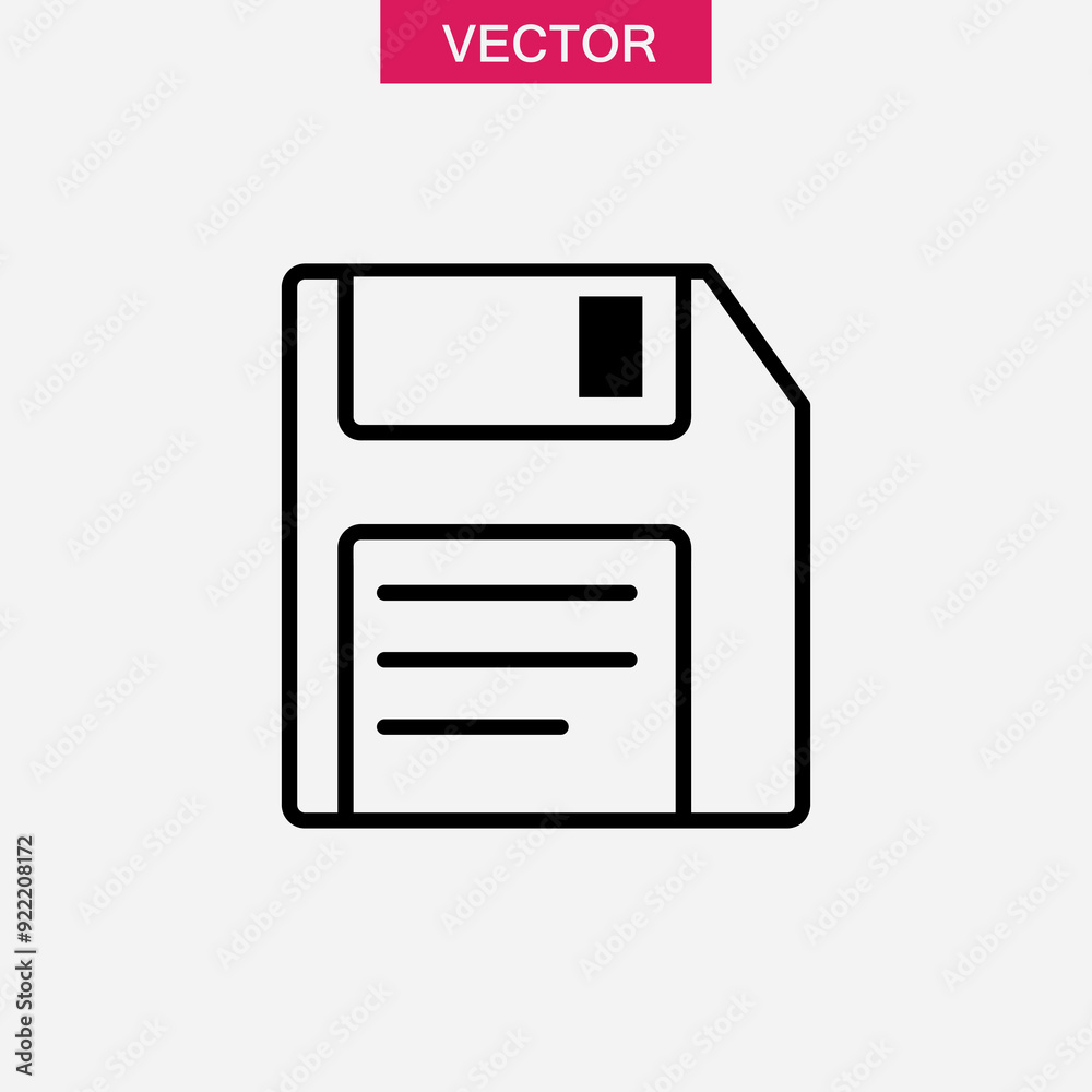 Floppy disk, diskette icon,Save symbol vector flat simple illustration for web and app on white background..eps Floppy disk, diskette icon,Save symbol vector flat simple illustration for web and app on white background..eps