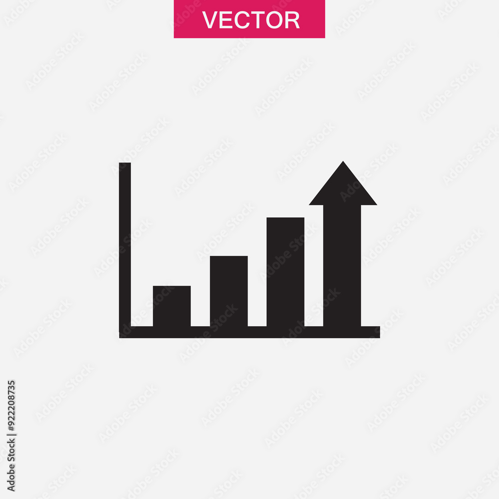 Graph icon vector, graphic illustration for web and app on white background..eps Graph icon vector, graphic illustration for web and app on white background..eps