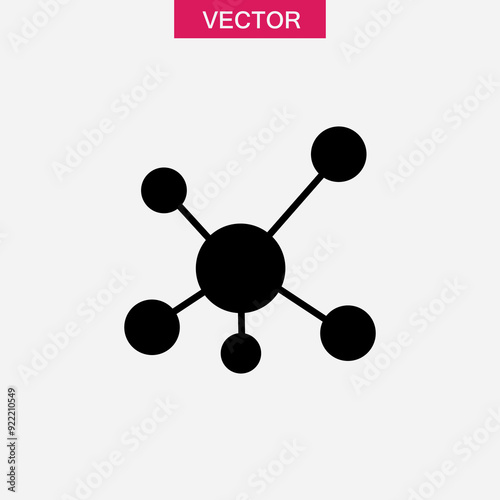 Molecule icon vector, Molecule icon for website and app on white background..eps