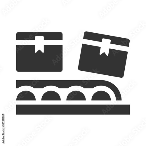 Factory conveyor icon