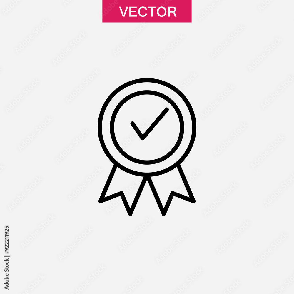 Quality guarantee icon, Vector graphic simple flat linear illustration for web and app on white background..eps Quality guarantee icon, Vector graphic simple flat linear illustration for web and app on white background..eps