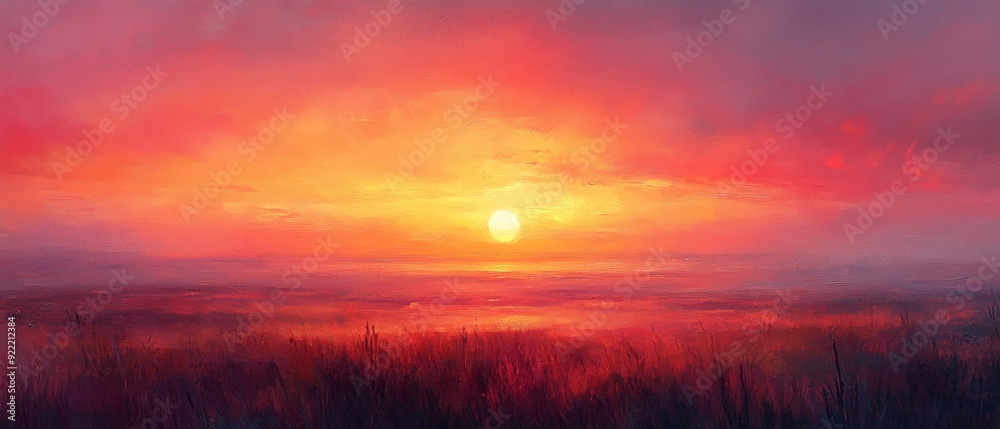 Dawn's Embrace. An Abstract Serenity of Sunrise Dawn's Embrace. An Abstract Serenity of Sunrise