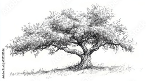 A sketch tree drawing