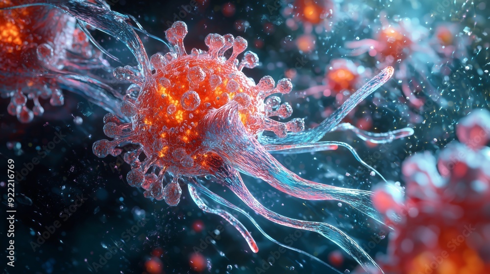 Abstract Virus Background. Abstract Virus Background.